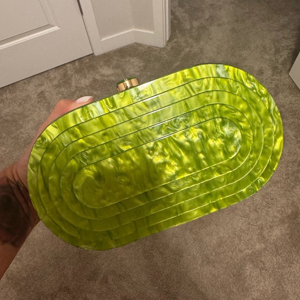 Vibrant Green Clutch